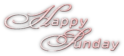soave text happy sunday pink - PNG gratuit