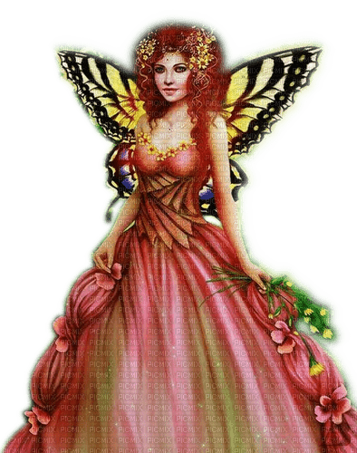 Rena Fairy Fee Schmetterling Girl Mädchen - Free PNG