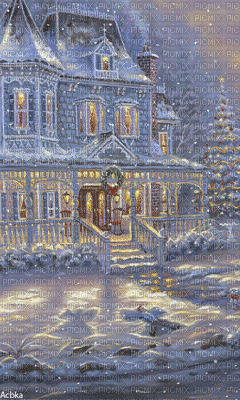 paisaje navideño - Ingyenes animált GIF