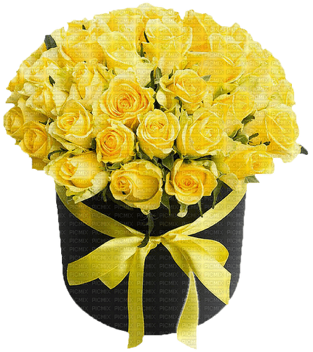 blommor-flowers-deco-gula - δωρεάν png