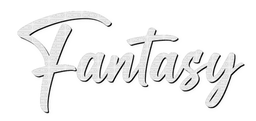 Fantasy.Text.White - By KittyKatLuv65 - gratis png