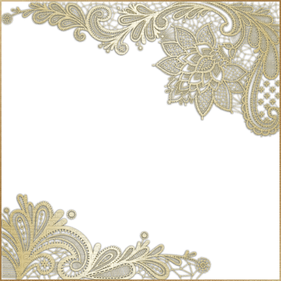 Gold lace frame Rox - Free PNG