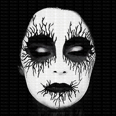 gothic face - GIF animé gratuit