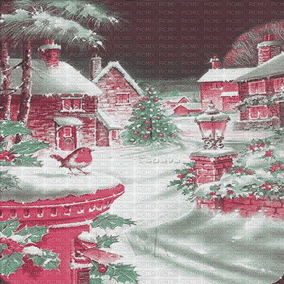 soave animated background  winter vintage - 免费动画 GIF
