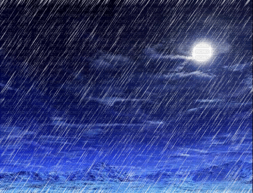 Night Rain - Zdarma animovaný GIF