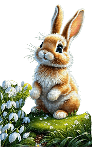 loly33  lapin perce neige - 無料png