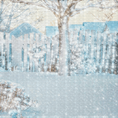 Snowy Garden - Ingyenes animált GIF