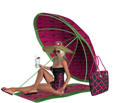 Kaz_Creations Poser Dolls Beach - PNG gratuit