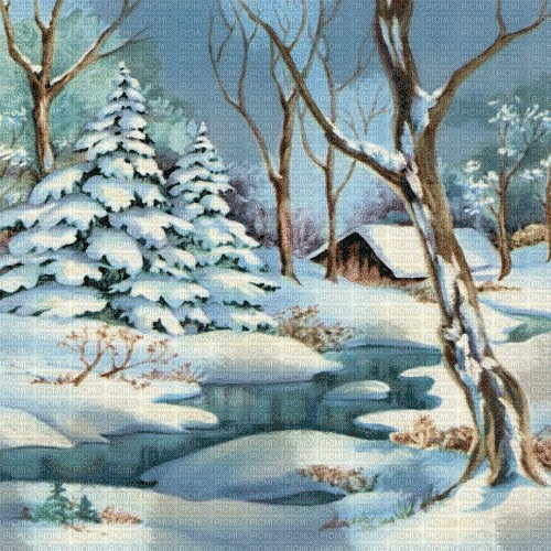 winter animated background - Ingyenes animált GIF