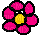 red flower - GIF animate gratis
