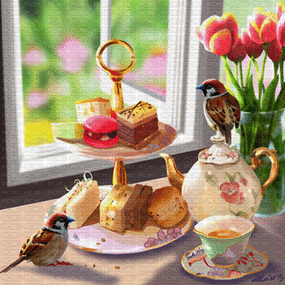 aves y tè - Ingyenes animált GIF
