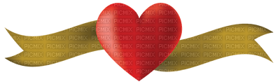 Kaz_Creations Love Banner Heart Deco Colours - ingyenes png
