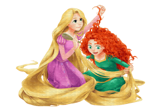 ✶ Rapunzel & Merida {by Merishy} ✶ - PNG gratuit