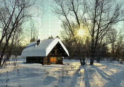 winter, talvi, maisema, landscape - Gratis animerad GIF