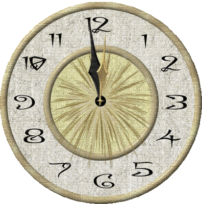 new year silvester clock montre  deco - Animovaný GIF zadarmo
