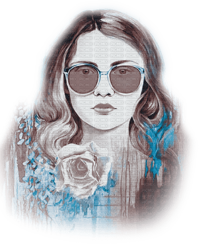 soave woman summer sunglasses face blue brown - darmowe png