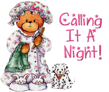 teddy bear text night nuit letter fun sweet brown   gif anime animated animation  tube - GIF animé gratuit