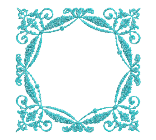 turquoise frame - ilmainen png