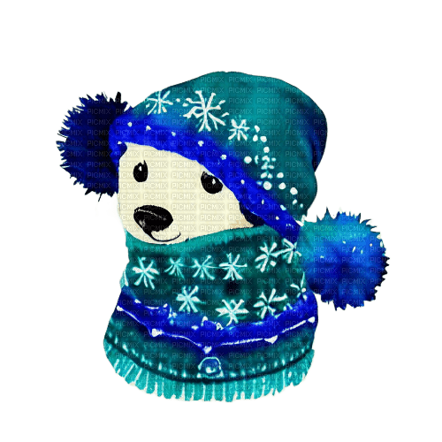 kikkapink watercolor cute animal winter - бесплатно png