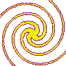 yellow spiral - Animovaný GIF zadarmo