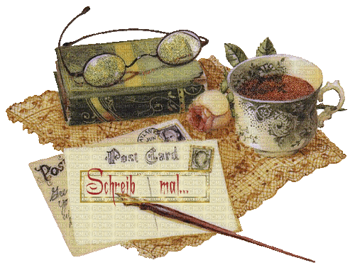 Schreib mal - Postkarte - Безплатен анимиран GIF