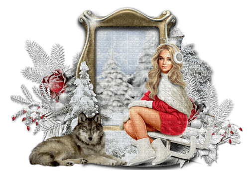 Kaz_Creations Women-Femme-Winter-Christmas-Noel - 免费PNG