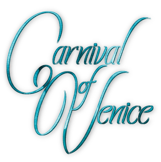 soave text carnival venice teal - 無料png