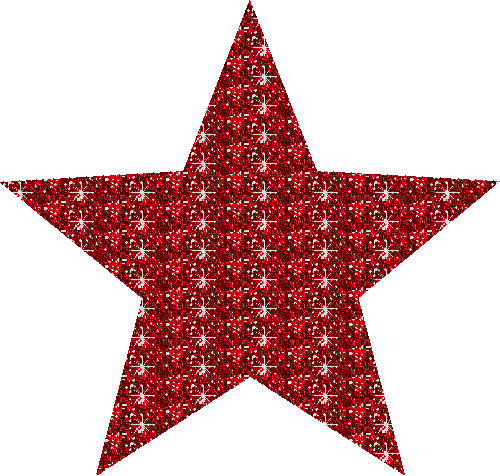 ..:::Red star glitter:::.. - Free animated GIF