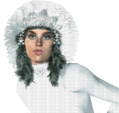 chantalmi hiver winter femme woman - GIF animado gratis
