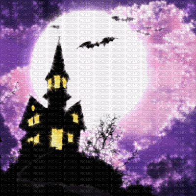 Purple Halloween Background - GIF animado grátis