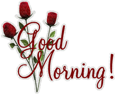 Good Morning Roses - Darmowy animowany GIF