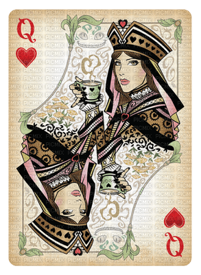 Woman Casino Heart Red Queen Card - Bogusia - Free PNG