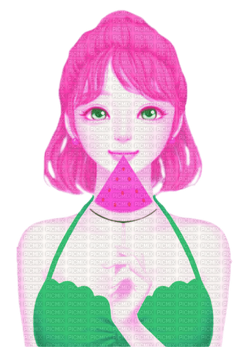 Enakei.Green.Pink - By KittyKatLuv65 - zdarma png