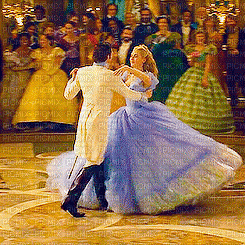 image encre animé effet dansant Cendrillon Disney edited by me