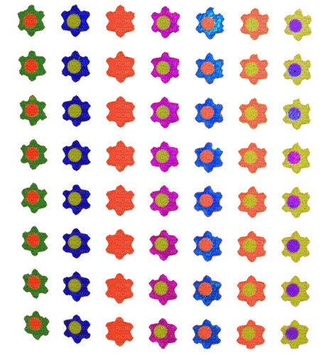 Colorful flowers - ücretsiz png