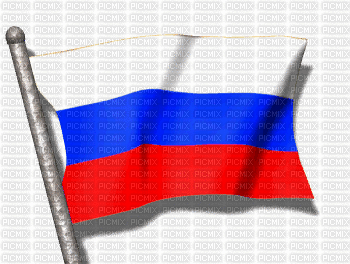 drapeau russe - GIF animasi gratis