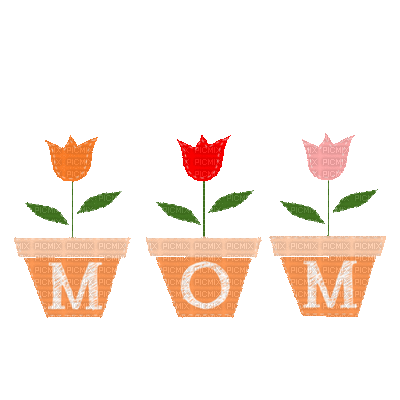 Mother's Day Tulips Animated Mom - Zdarma animovaný GIF