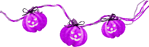 Jack O Lanterns.Purple.Animated - KittyKatLuv65 - GIF animasi gratis
