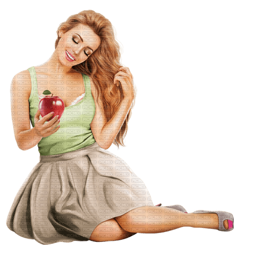 Woman. Apple. Sommer. Leila - 無料png