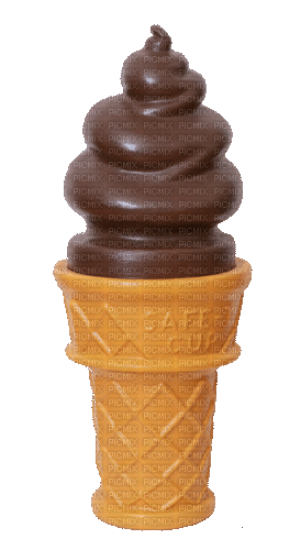 Chocolate Ice Cream - GIF animado gratis