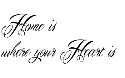 Kaz_Creations Text Home Is Where Your Heart Is - png gratis