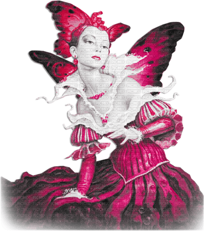 soave woman fantasy surreal butterfly wings black - Free PNG