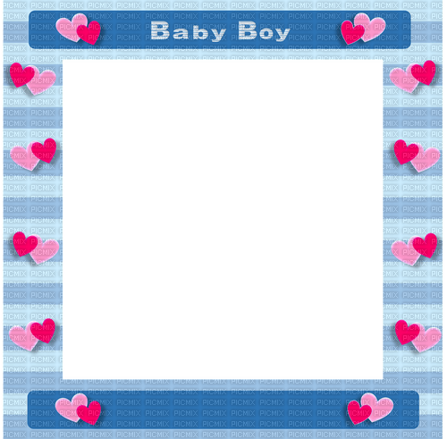 Kaz_Creations Baby Boy Frame - png grátis
