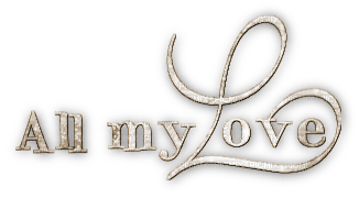 soave text all my love  sepia - png gratis