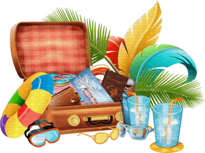 Kaz_Creations Luggage - darmowe png
