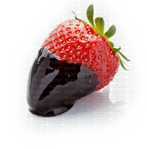 Truskawka w czekoladzie - png gratis