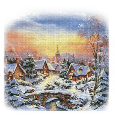 winter town hiver ville - δωρεάν png