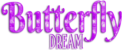 Butterfly Dream.Text.Purple - 免费PNG