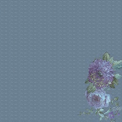 Bg-blue-with flowers - png ฟรี