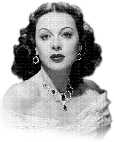 soave woman vintage face hedy lamarr black white - zadarmo png